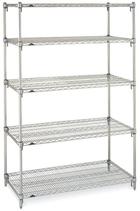 Wire Shelving - 5 Shelf Unit