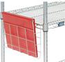 Nexel Wire Document holder hooks onto the wire shelf at any location